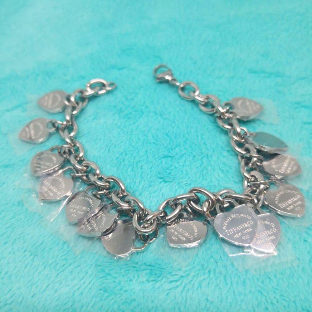 Tiffany & Co. Sterling Silver Heart Tag Charm - Silver - Picture 6 of 6